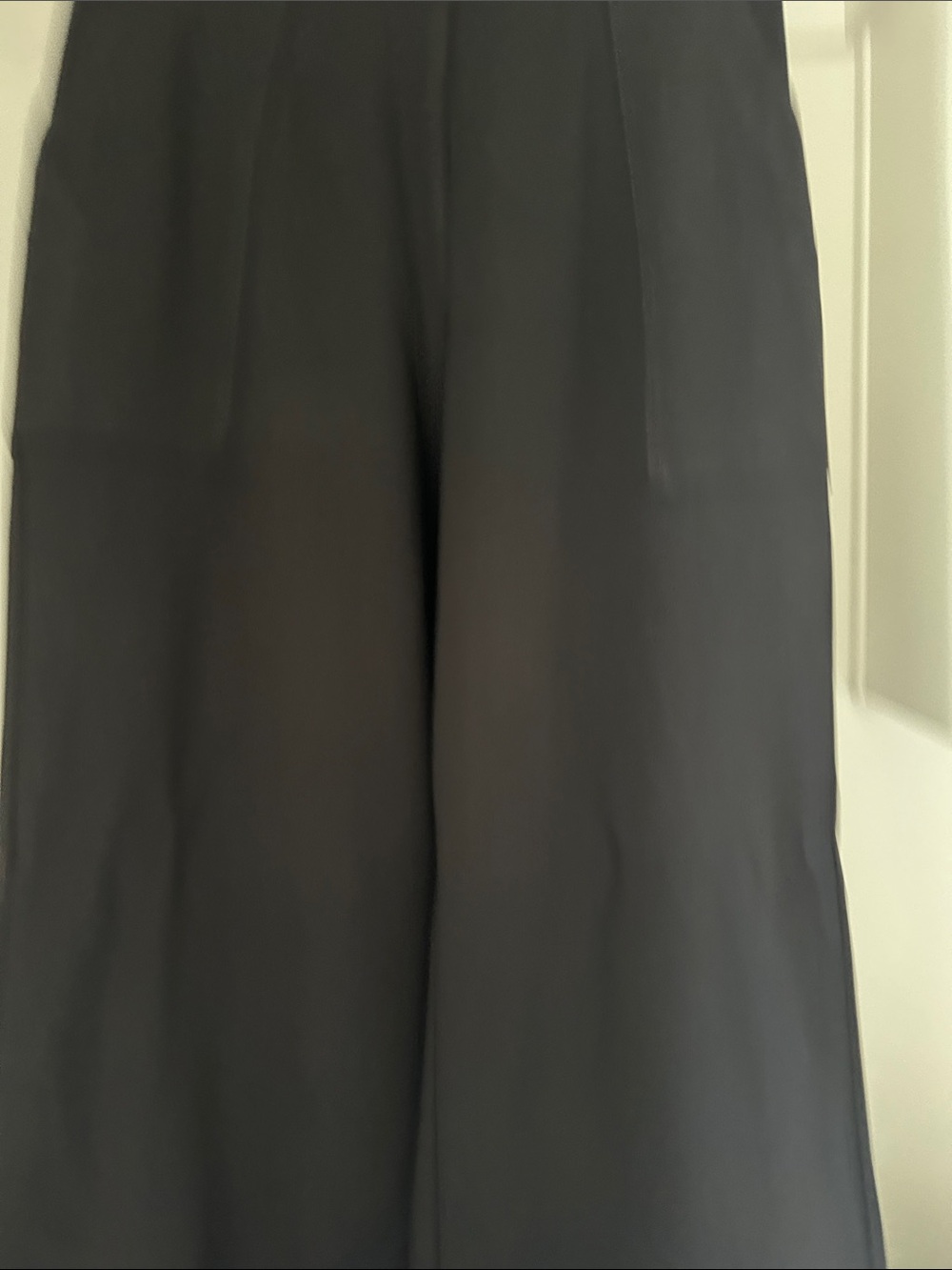 NWT High-Waist Black Wide-Leg Pants for Women
